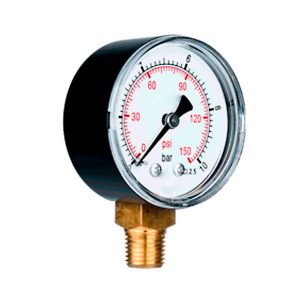 Manómetros Serie Estándar DN63 Inferior